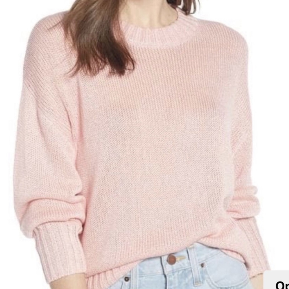 SOMETHING NAVY | Knitted Pink Pullover Sweater